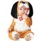 Infant Puppy Costume with Hood and Skid Resistant Feet for Halloween Fun